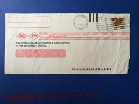 外邮封：美国“鹰与国旗”邮票（29美分，实寄）04