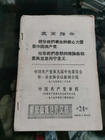 新安徽报活页文选1969年第24期（九大）