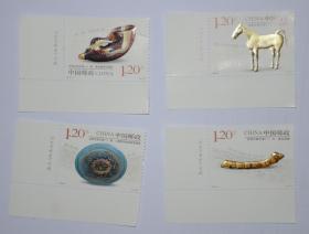 2018-11丝绸之路文物（一）左下直角边厂铭名邮票