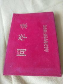 1991年山东青年管理干部学院同学录 带著名艺术家傅兆先、蔺世璋、赵秀丽、宫振宇、徐美莹等题词照片，30多张彩照，约50张留言