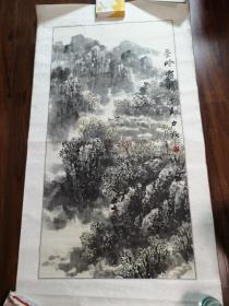 宝鸡国画家陕西美协杨力飞大尺幅国画一幅