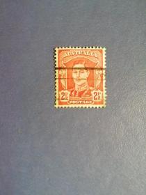 外国邮票  澳大利亚邮票 早期邮票乔治六世国王（信销票)
