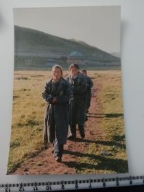 八十年代时尚老照片 蒙古草原的苦行者