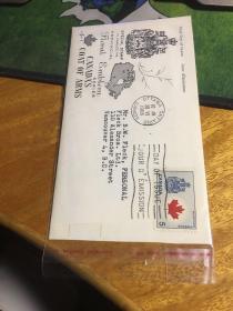 外国信封，1966，加拿大，20190708