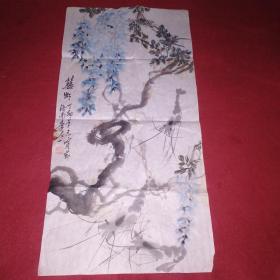 山东老画家【李人一】藤虾【真迹】