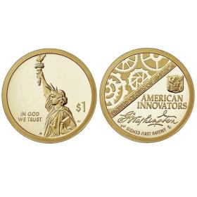 全新 美国1元 纪念硬币 创新美国纪念币 新版自由女神 普制币