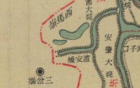 民国三十一年（1942年）《安乡县老地图》原图高清复制，（民国常德安乡老地图、安乡县地图、安乡地图）全图规整，非常漂亮，图例繁多。下方附县治资料，内容丰富。安乡县地理地名历史变迁重要史料。裱框后，风貌佳。