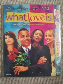 欧美电影《what love is》DVD.未拆封库存D9碟