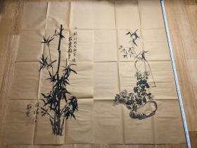 郑板桥 四竹图 （138×70）cm