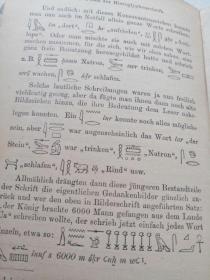 1917年德国莱比锡原版《古代象形文字》