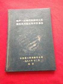 年产一万吨该法闭环工艺制环氧丙烷过程评价报告