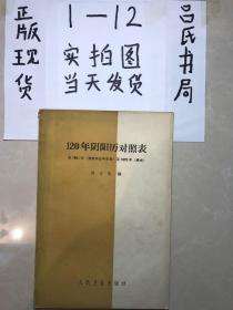 120年阴阳历对照表