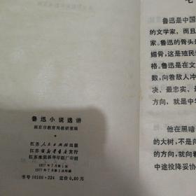 鲁迅小说选讲