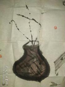 中美协会员，水彩界宗师，老教授李景方几十年前作品《品品》