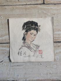 老连环画家作品两幅，有款不详，八十年代