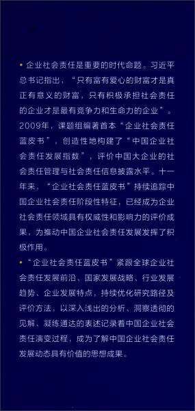 企业社会责任蓝皮书：中国企业社会责任研究报告（2019）