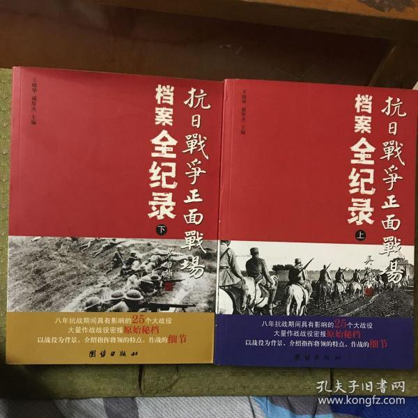 抗日战争正面战场档案全纪录（上、中、下）