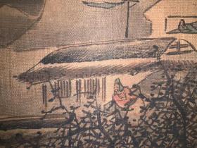 清代石谷子 古字画民国清代老字画浮世绘画日本春茶室书房