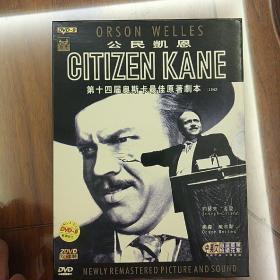 DVD，公民凯恩，第十四届奥斯卡最佳原创剧本。2DVD9双碟装。