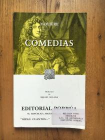 COMEDIAS / MOLIÈRE ; PRÓLOGO DE RAFAEL SOLANA （莫里哀喜剧——《吝啬鬼》《可笑的女才子》《打出来的医生》《太太学堂》《女才子》）【西班牙语】