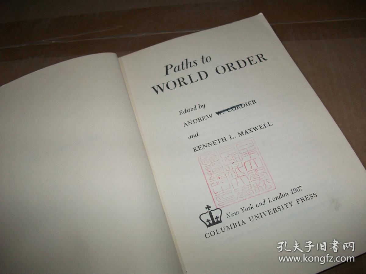 PATHS TO WORLD ORDER