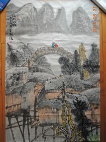 黄格胜作品:桂北水乡(包真保值,流传有序)