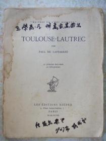 外文原版:MAITRES DE LART MODERNE TOULOUSE-LAUTREC(现代艺术大师图卢兹-洛特雷克.40幅插图.1927年版)