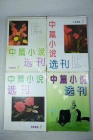 中篇小说选刊1995年1期2期6期1996年1期4本合售