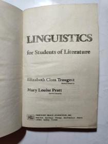 【英文原版】LINGUISTICS FOR STUDENTS OF LITERATURE    文学专业学生的语言学