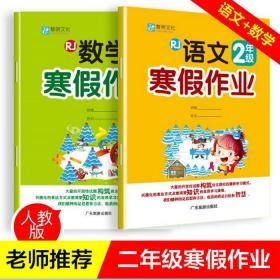 黎明文化 小学生语文数学寒假作业 二年级 人教版 RJ