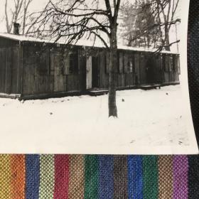德国二战时期 雪景木屋珍贵老照片 原版