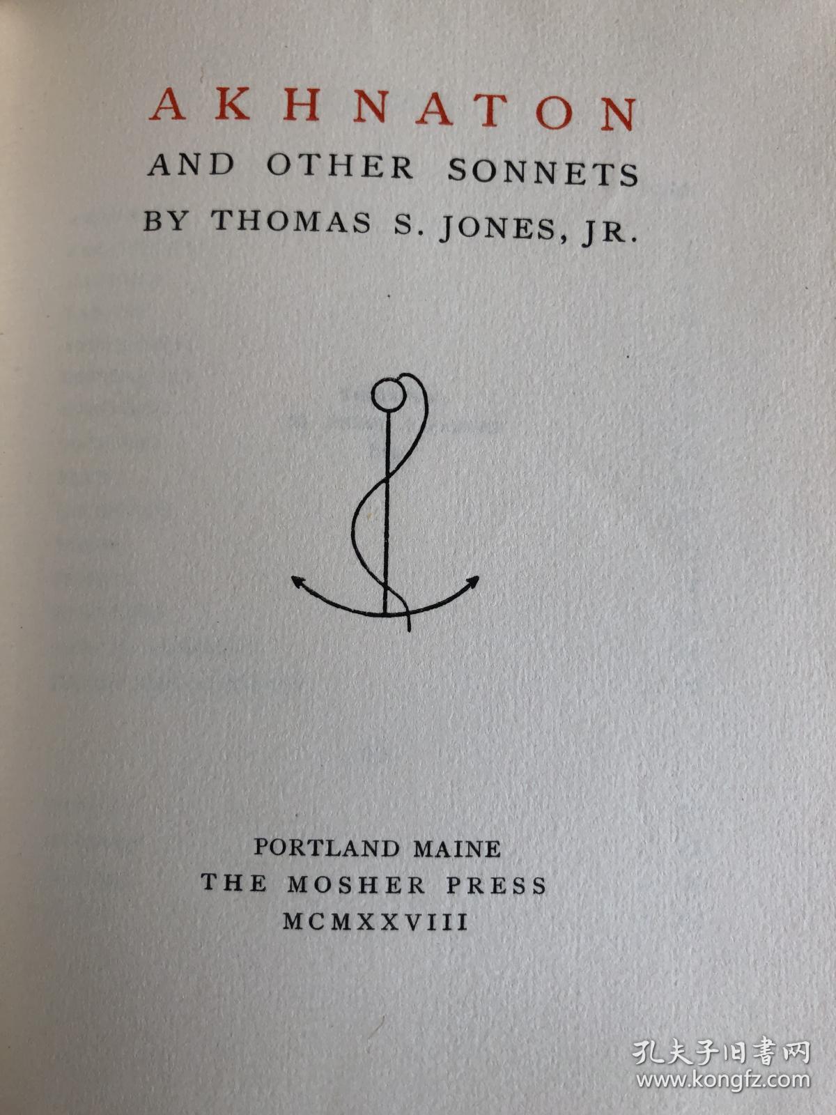 点击查看原图 Mosher限量珍品:Sonnets and quatrains