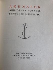 Mosher限量珍品:Sonnets and quatrains