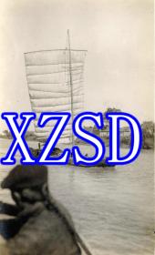 江苏北部河流中的货船，大约1905-1915年（翻印）