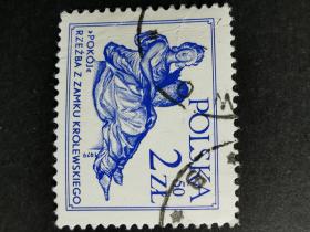 波兰邮票·79年雕塑和平女神1信