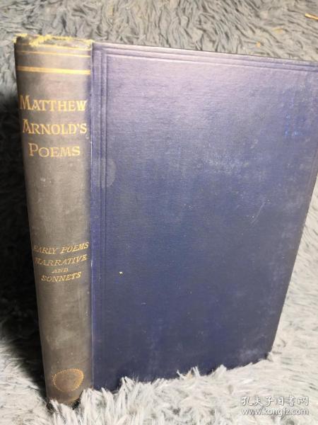 1890年  POEMS BY MATTHEW ARNOLD  19.5X14CM