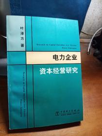 电力企业资本经营研究