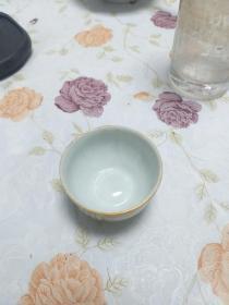漂亮60年代手绘花卉茶碗