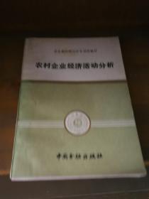 农村企业经济活动分析