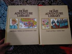 THE HOME ADVENTURE LIBRARY:3:People and Places Americas Story. 4:Great Stories Holidays and Entertainments Index（精装）家庭冒险图书馆【2本合售】看图