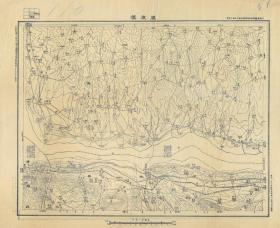 民国三十三年（1944年）《永济潼关灵宝阌乡老地图》图题为《阌乡关》，图中有潼关县、永济县、阌乡县，全图年代准确，绘制详细，比例尺五万分之一，此图质量较高。潼关县、永济县、阌乡县、灵宝地理地名历史变迁重要史料。此图种非常少，很难得。原图高清复制，裱框后，风貌佳。