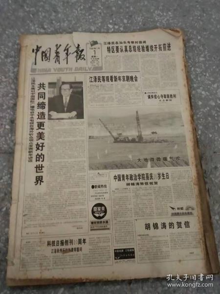 中国青年报 1996 1月 1-31日 原版报合订