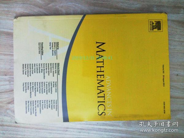 Advances in Mathematics 数学学术论文研究原版英文期刊2013/08