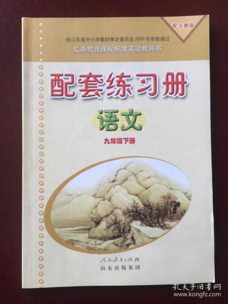 义务教育课程标准实验教科书  配套练习册  语文  九年级下册（配人教版）