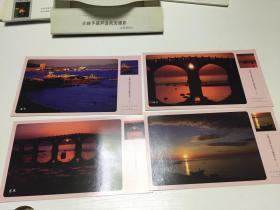 中国邮政明信片王晓予葫芦岛风光摄影【4套完整】 品佳
