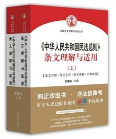 中华人民共和国民法总则 条文理解与适用（套装上下册）