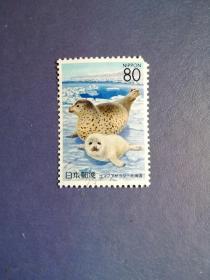 外国邮票   日本邮票  北海道 动物
 （信销票）
