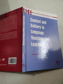Context and Culture in Language Teaching and Lea