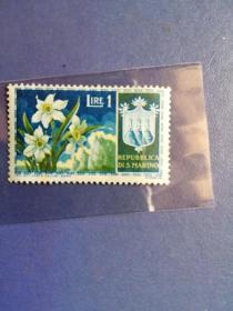 外国邮票 圣马力诺邮票 花卉
 （无邮戳新票）