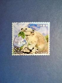 外国邮票  日本邮票   松鼠
 （信销票）